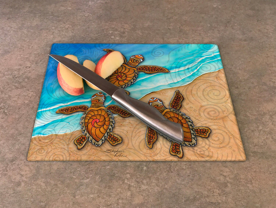 3 Baby Turtles Cutting Board