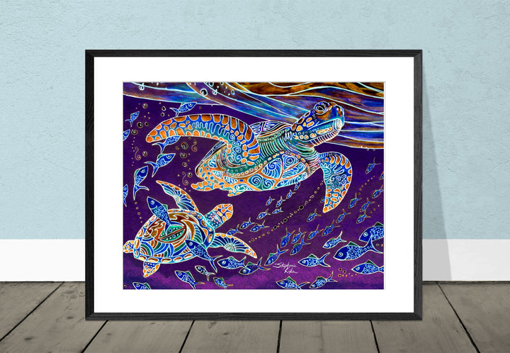 Turtles and Fish Print