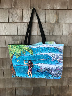 Surfer Girl Beach Bag