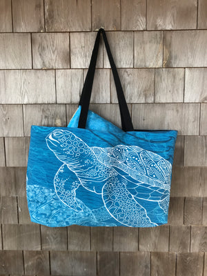 Sea Turtle One Color Beach Bag