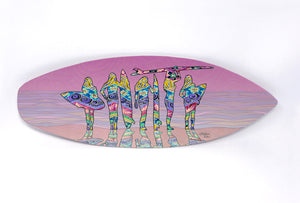 Surf Sisters Surfboard Wall Art
