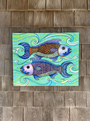 Two Fishes Wall Art