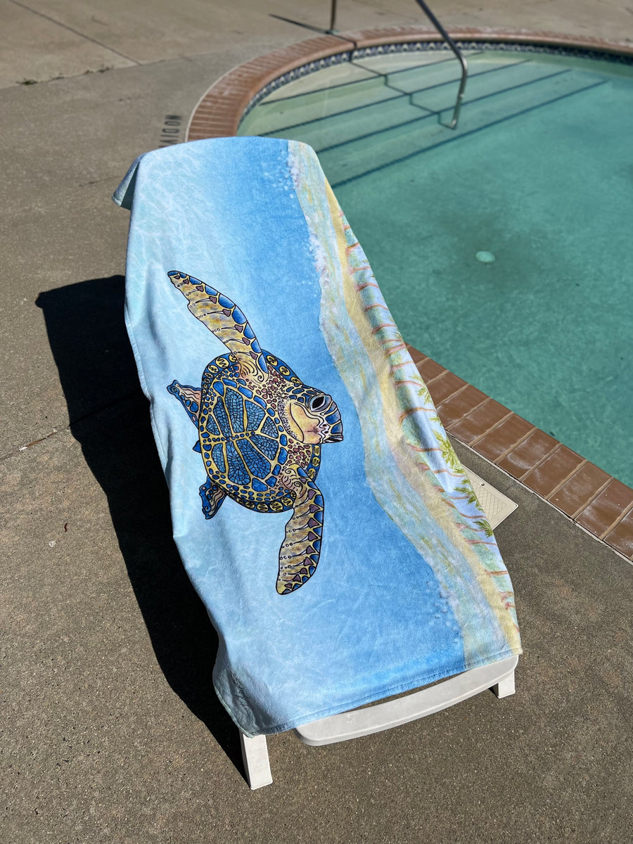 Turtle Paradise Beach Towel