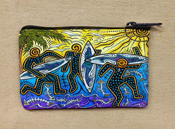 3 Surfers Coin Bag