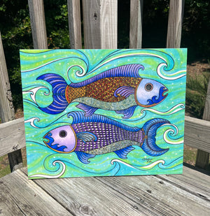 Two Fishes Wall Art