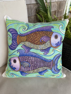 Two Fishes Pillow