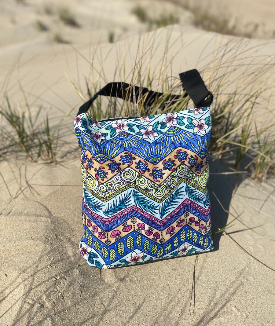 Tropical Patterns Tote Beach Bag