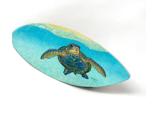 Turtle Paradise Surfboard Wall Art