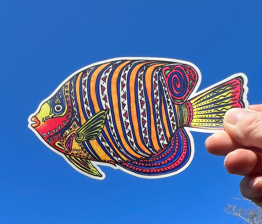 Angel Fish Sticker