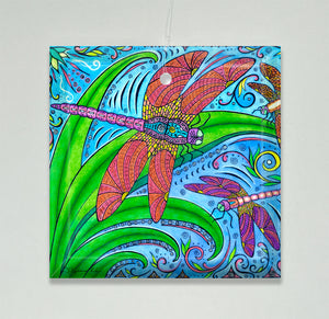Dancing Dragonflies Ornament/Suncatcher