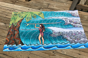 Surfer Girl Beach Towel