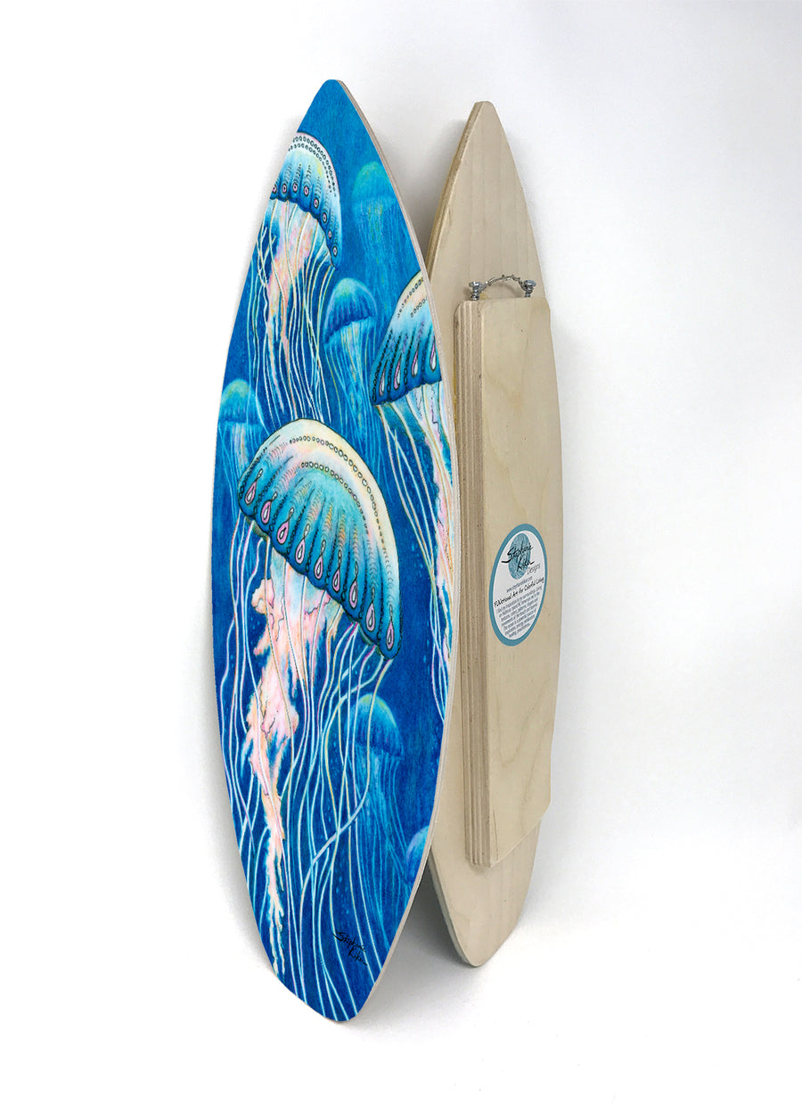 Jellyfish Surfboard Wall Art