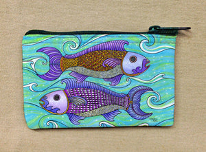 Two Fishes Coin Bag