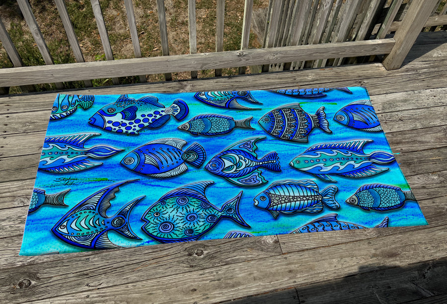 Funky Fish Beach Towel