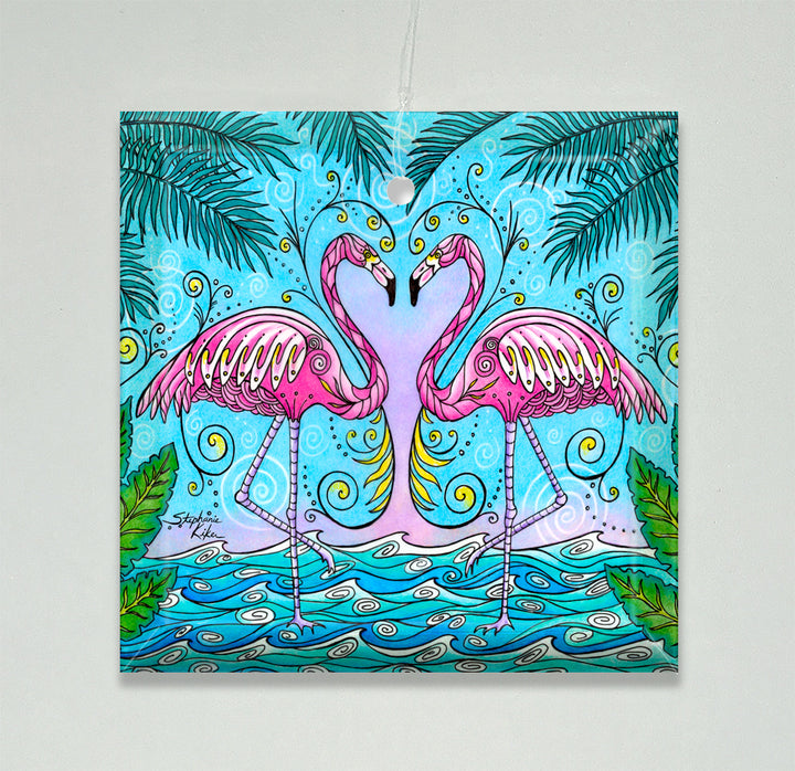Flamingo Love Ornament/Suncatcher