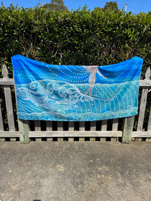 Lady Slider Beach Towel