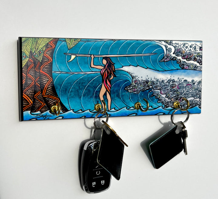 Surfer Girl Key Hanger