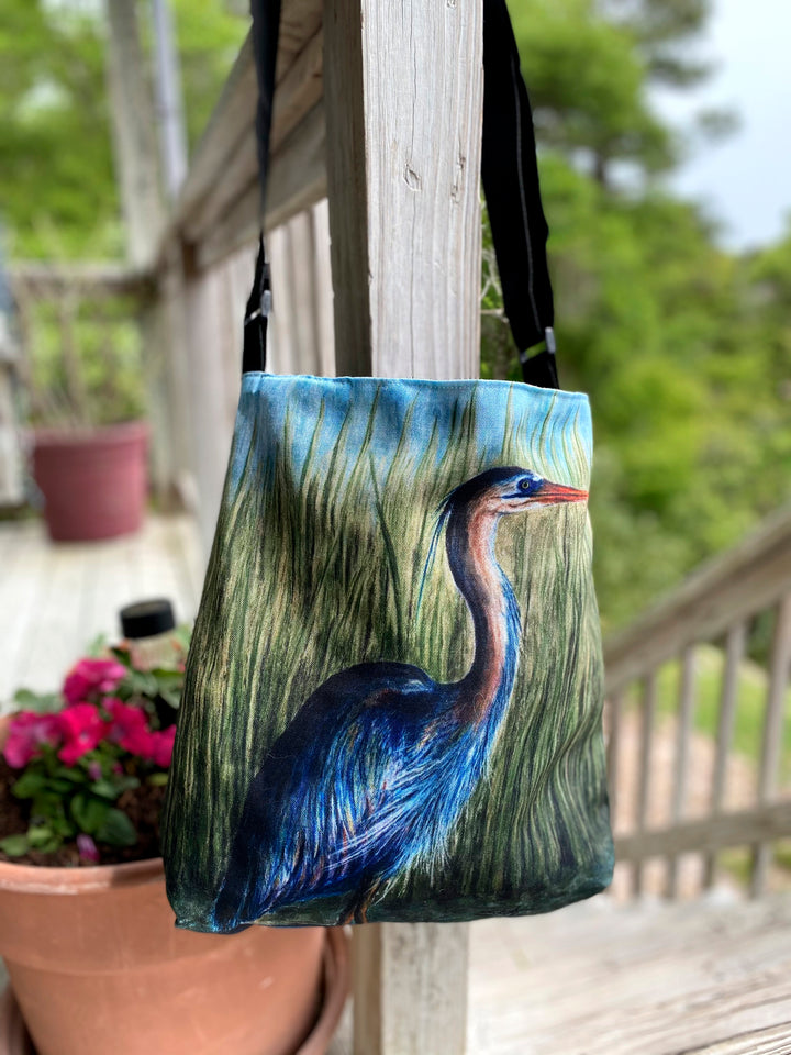 Blue Heron Tote Beach Bag