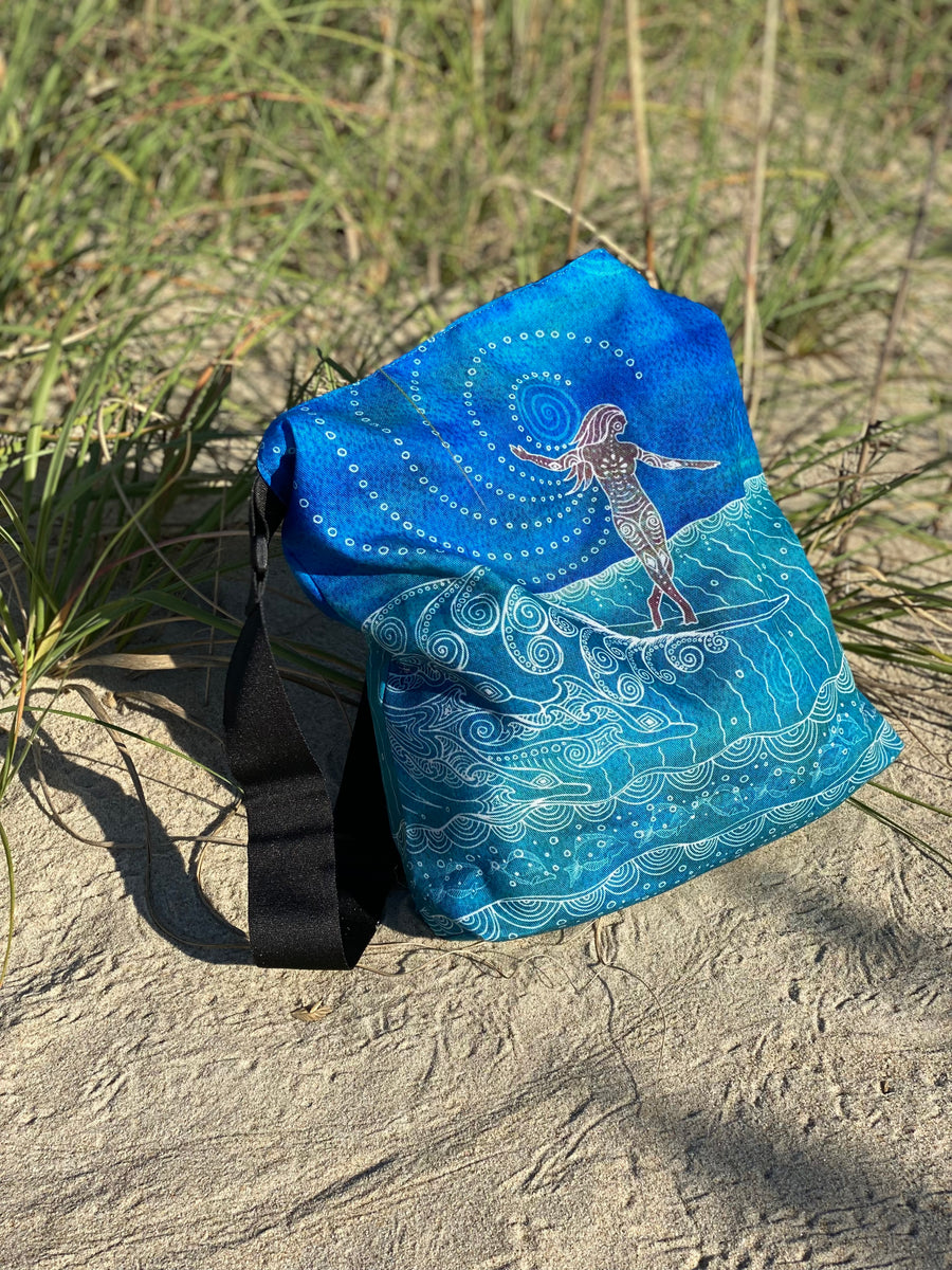 Lady Slider Tote Beach Bag