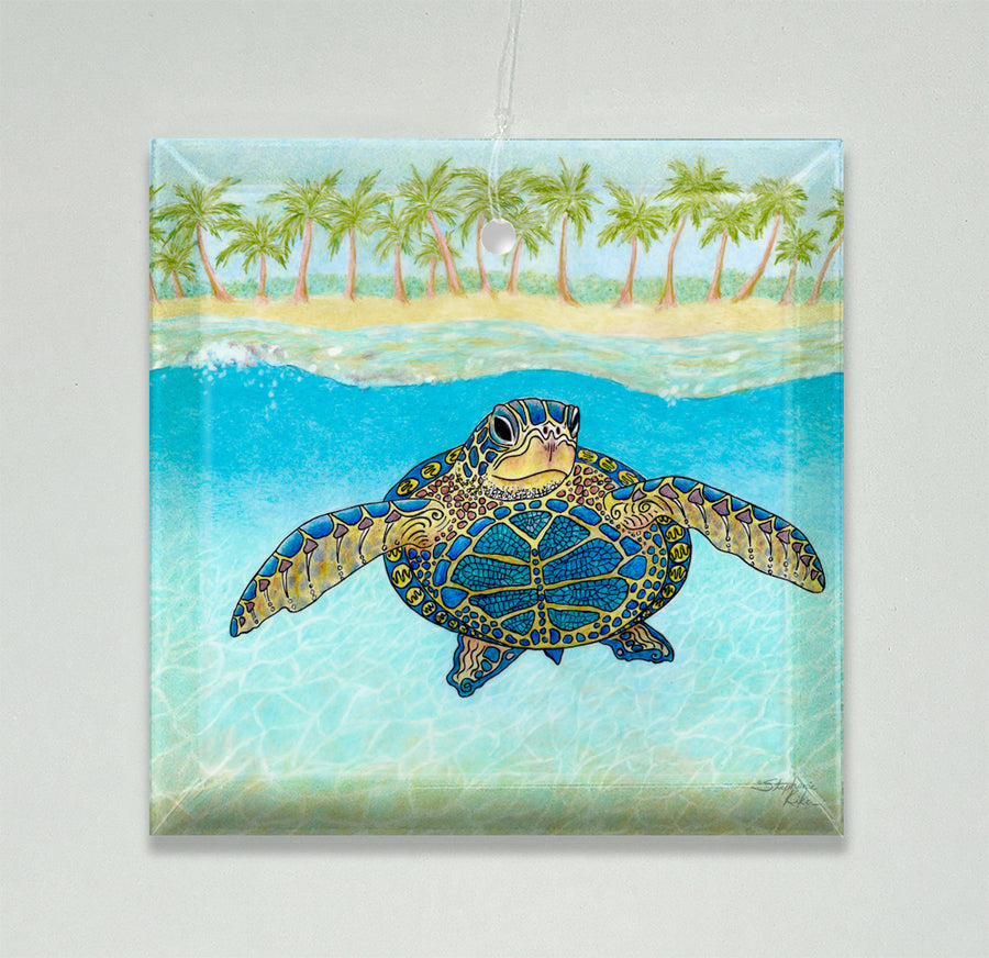 Turtle Paradise Ornament/Suncatcher