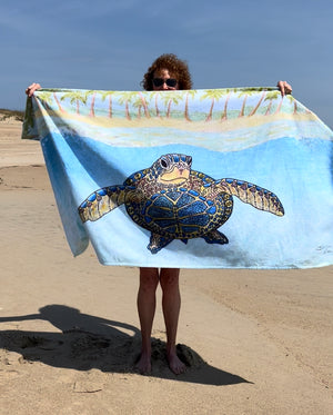 Turtle Paradise Beach Towel