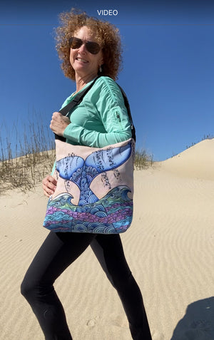 Tails of the Sea Tote Beach Bag