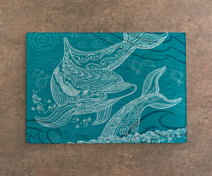 Dolphin One Color Cutting Board