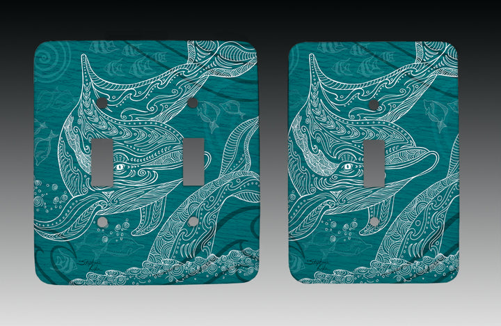 Dolphins One Color Light Switch Cover
