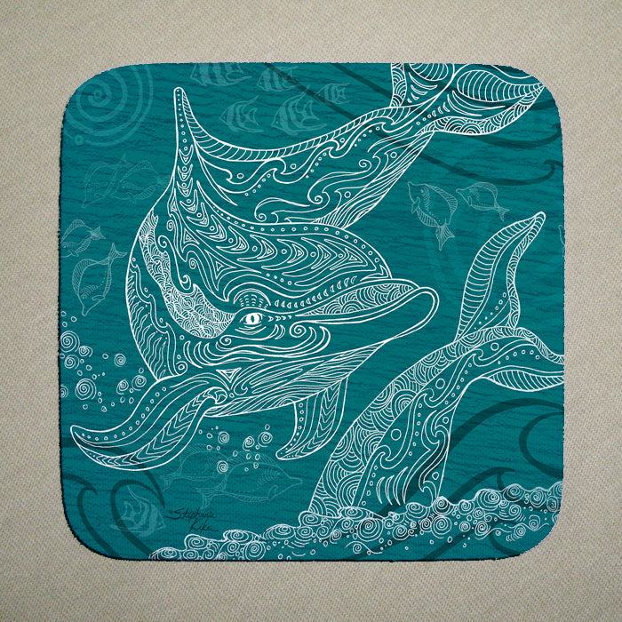 Dolphin One Color Coaster