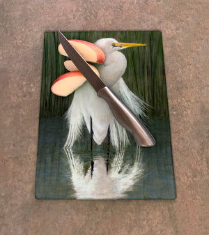 Egret Cutting Board
