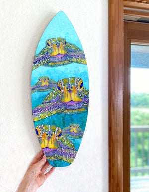 Face to Face Turtles Surfboard Wall Art