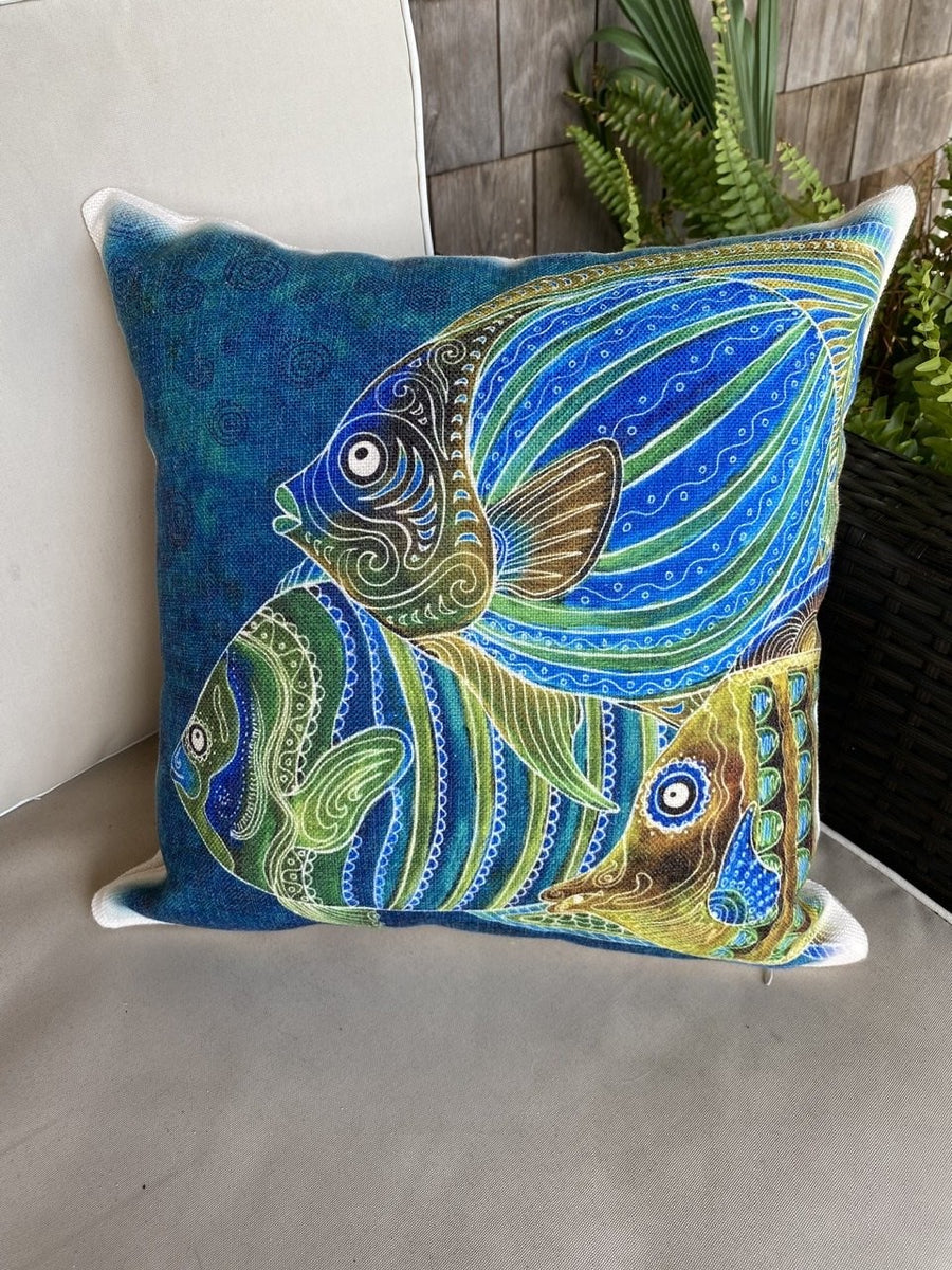 Fish School Pillow