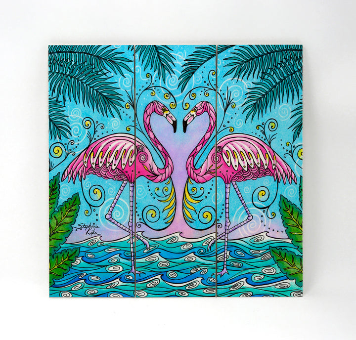 Flamingo Love Wall Art
