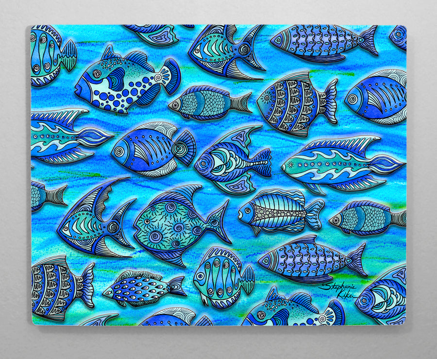 Funky Fish Aluminum Wall Art