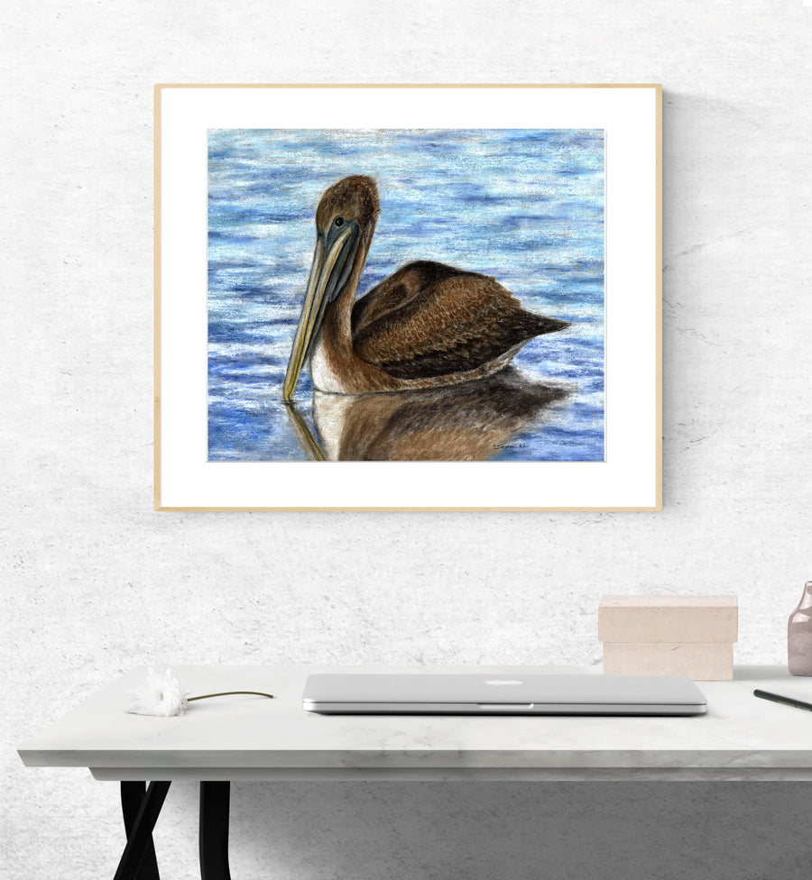 Harbor Pelican Print