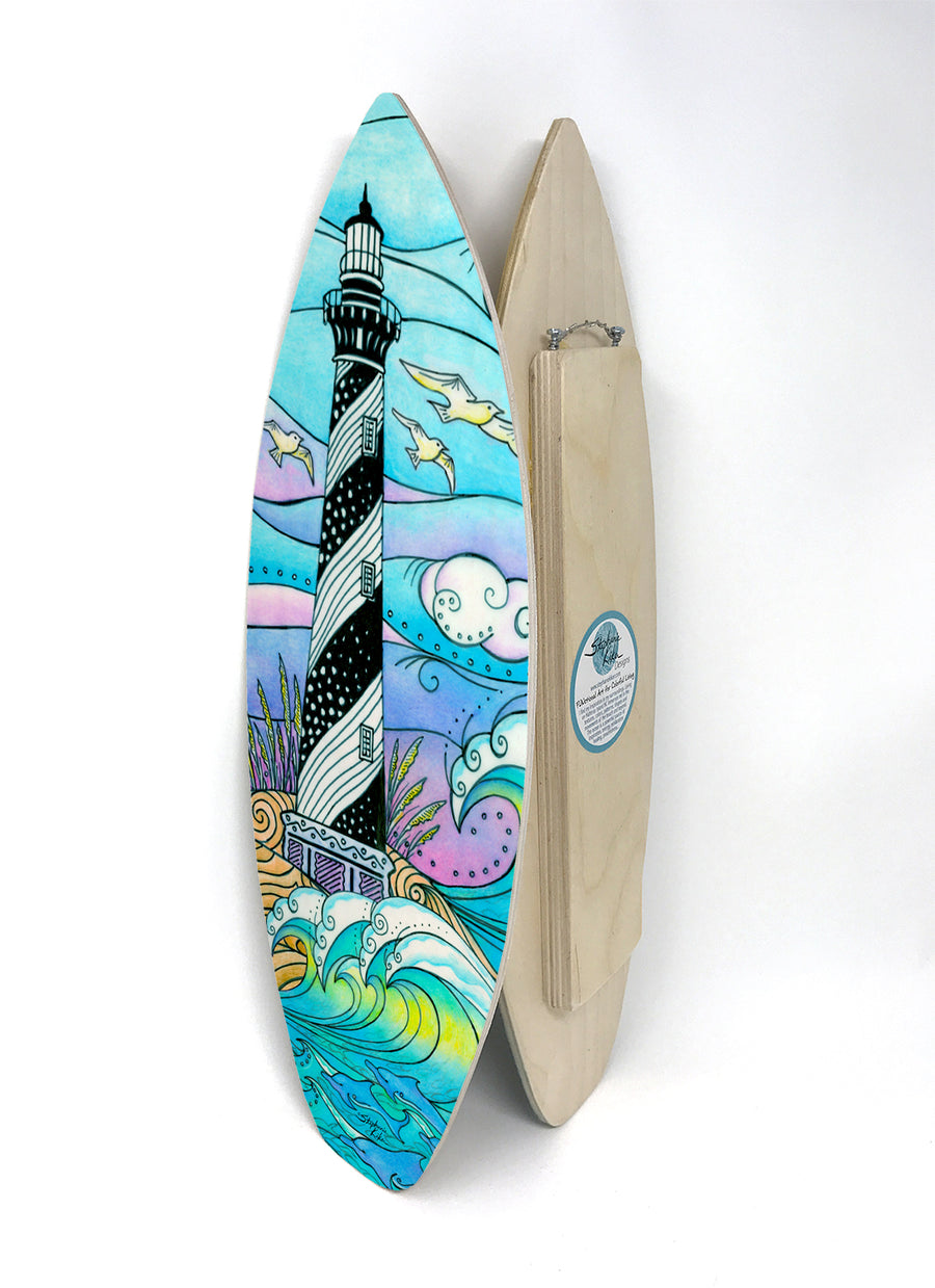Hatteras Waves Surfboard Wall Art