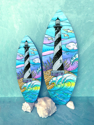 Hatteras Waves Surfboard Wall Art
