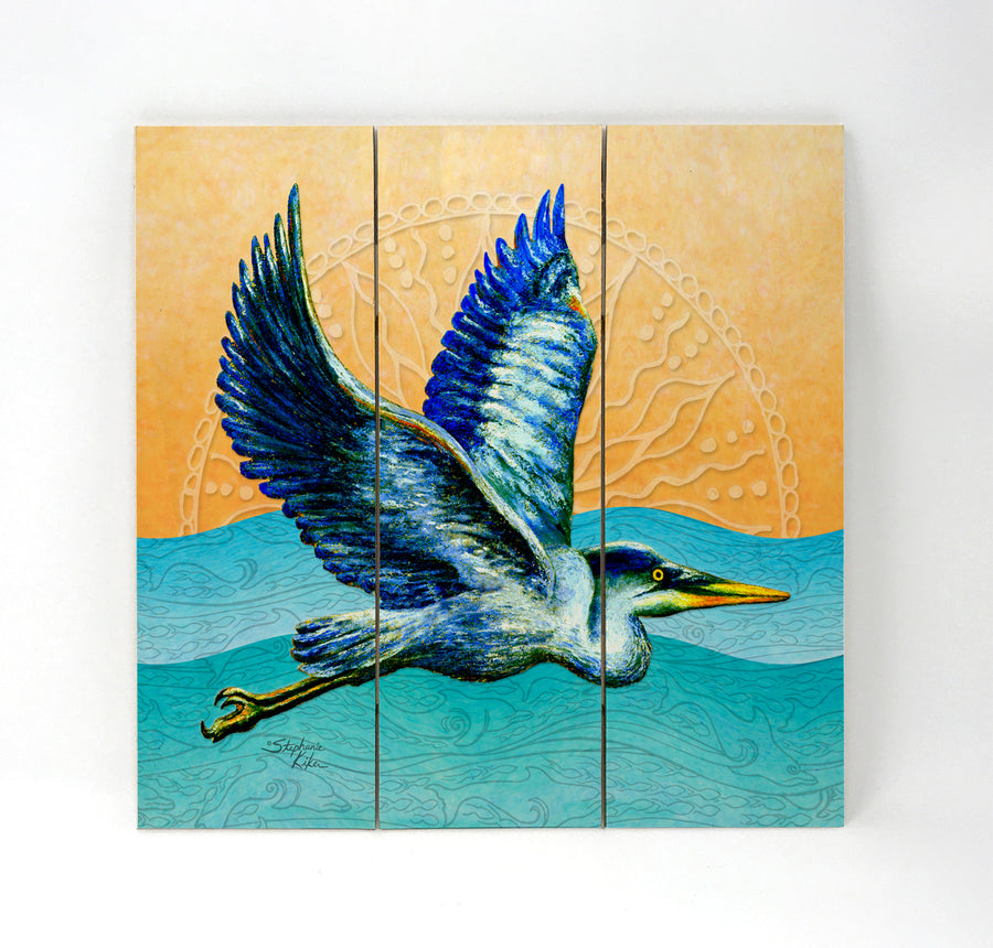 Heron in Flight Wall Art