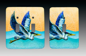 Heron in Flight Light Switch Cover