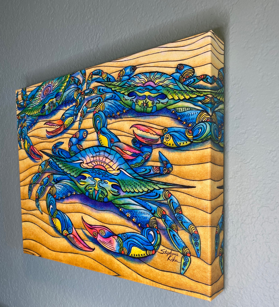 Blue Crabs Canvas