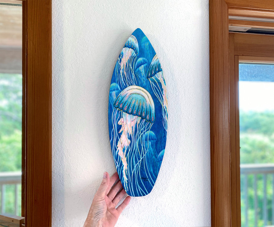Jellyfish Surfboard Wall Art