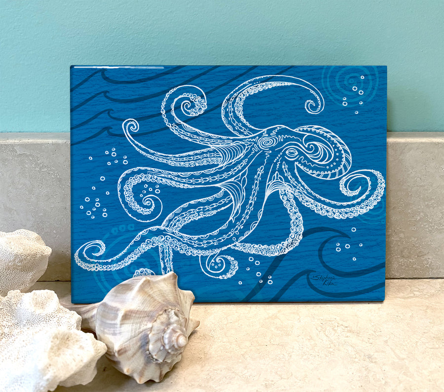 Octopus One Color Ceramic Tile