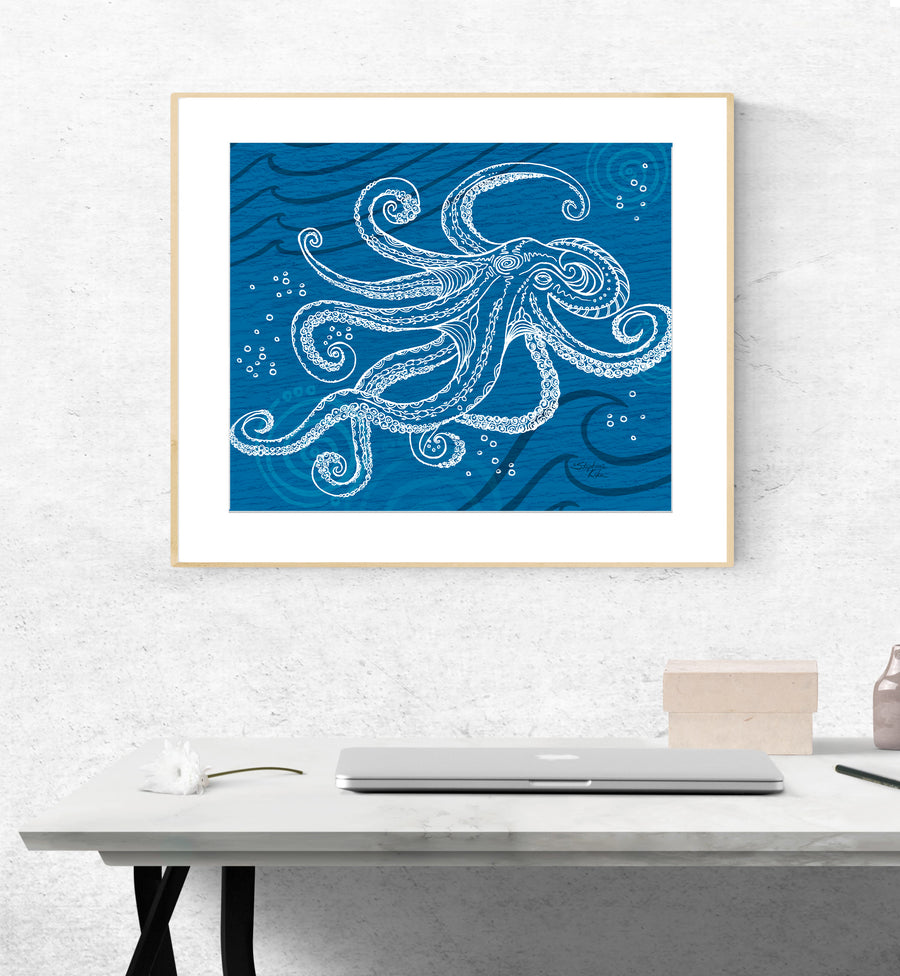 Octopus One Color Print