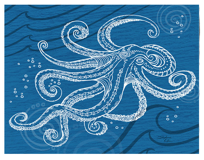 Octopus One Color Print