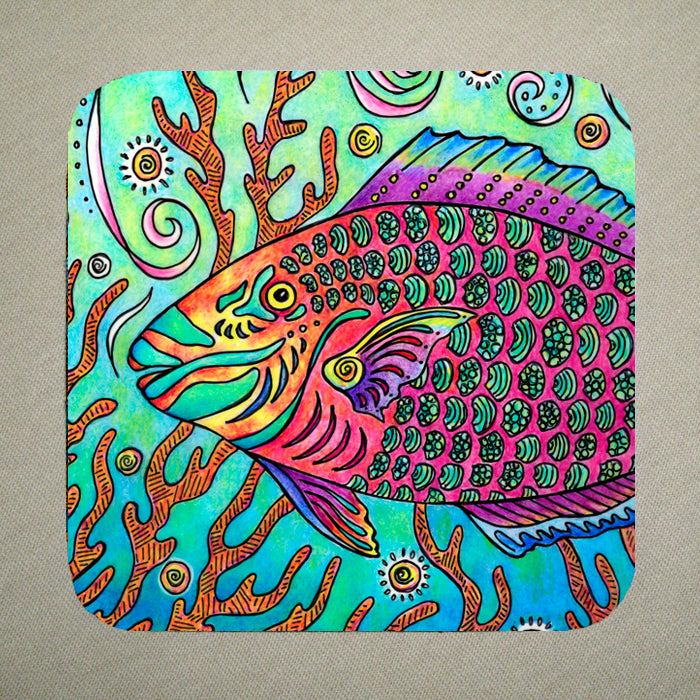 Parrot Fish Coaster