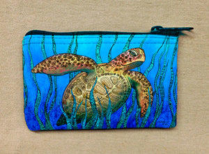 Sea Grass Turtle Coin Bag