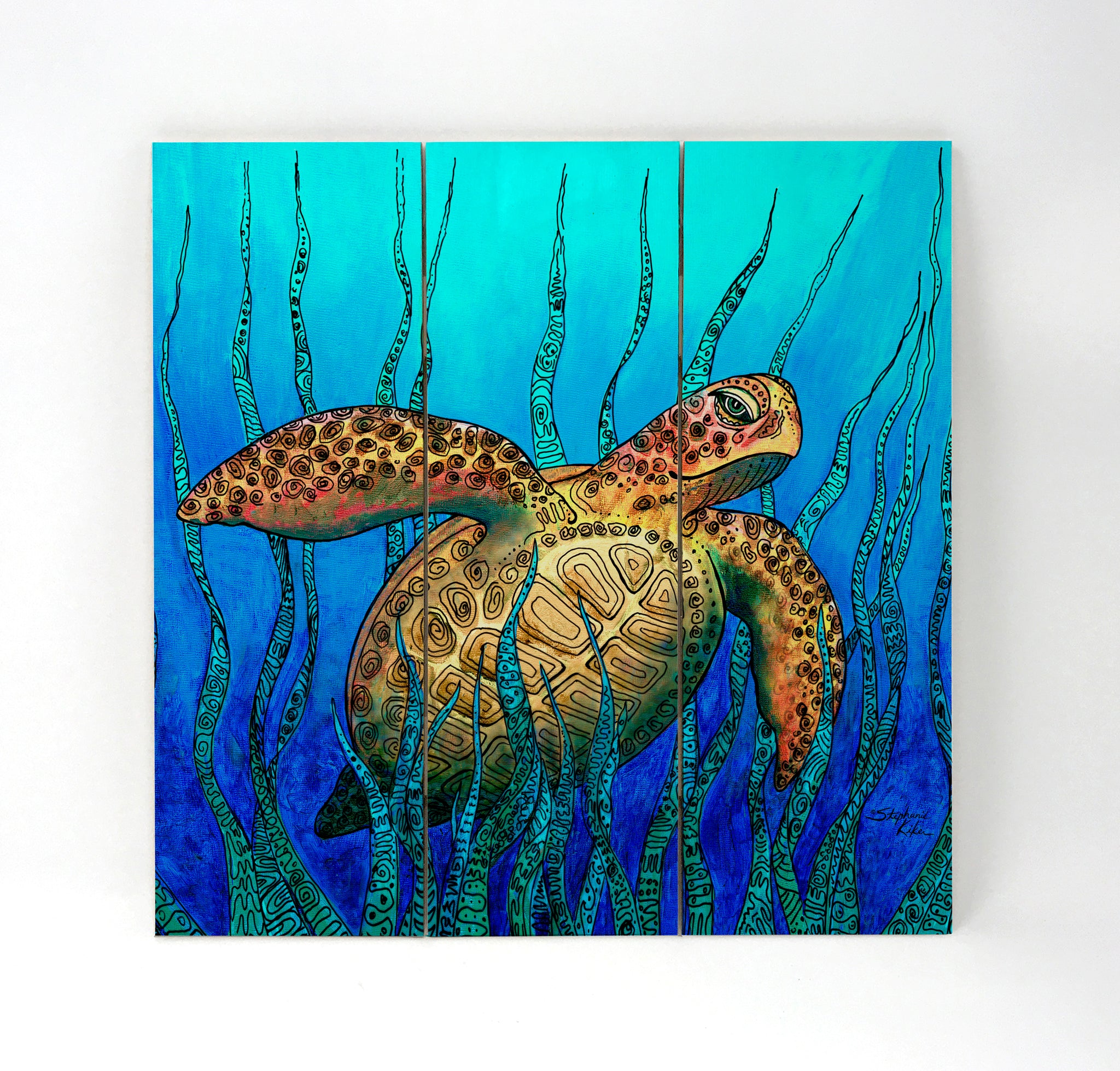 Sea Grass Turtle Wall Art – Stephanie Kiker Designs