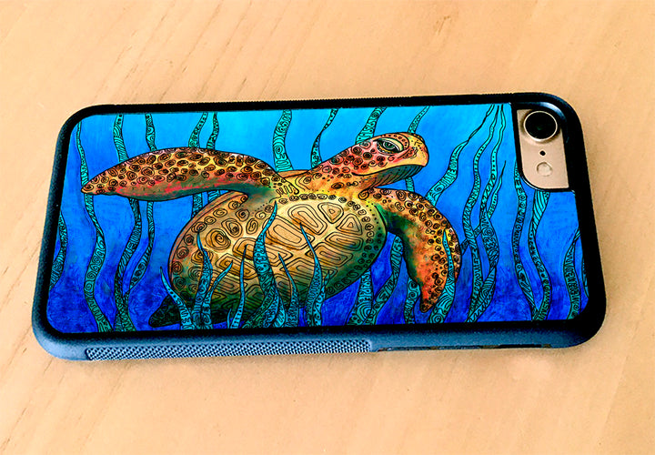 Sea Grass Turtle iPhone Case