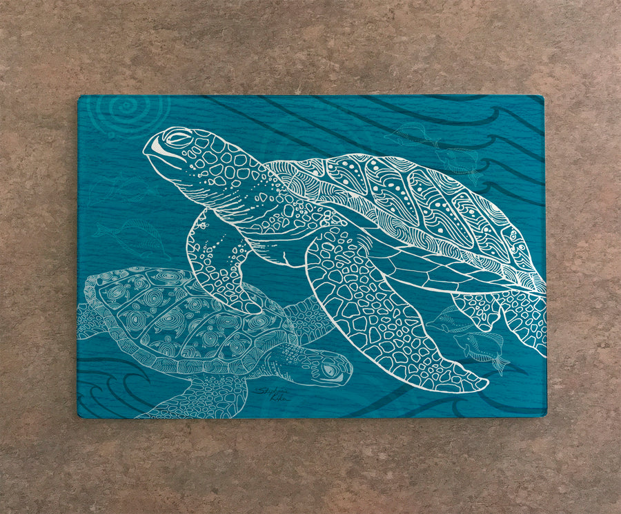 Sea Turtles One Color Cutting Board