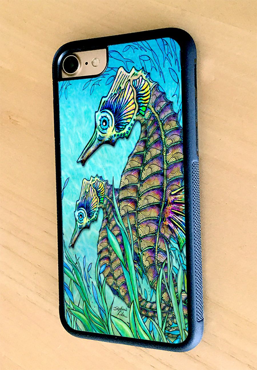 Seahorses iPhone Case